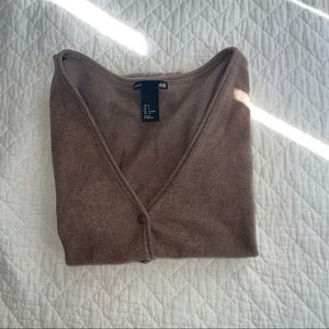 H&M brown button up comfy cardigan | size US small |
